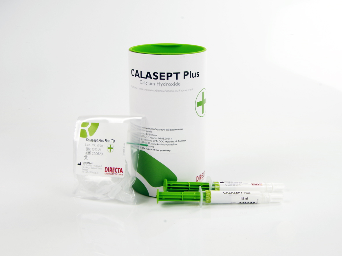 CALASEPT Plus Calcium Hydroxide (Каласепт Плюс) (4шпх1,5мл+20канюль)