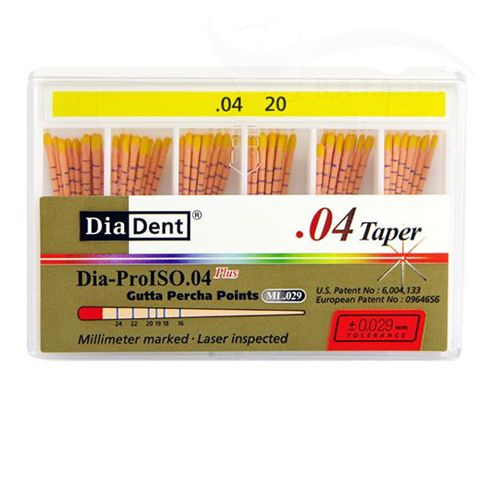 Абсорберы конусные DiaDent 0.4 №20 ММPP.04 (60шт)