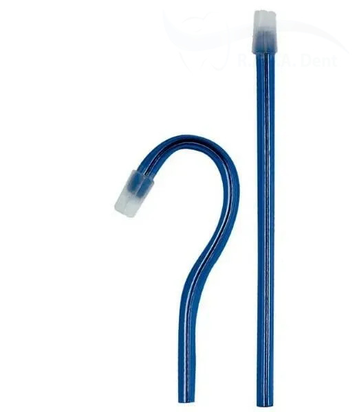 Слюноотсосы Dispodent 15см (100шт) Синие