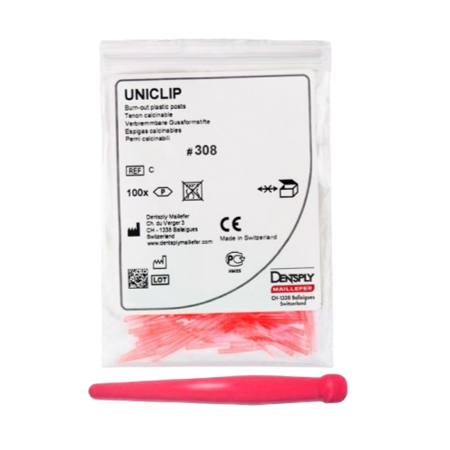 Uniclip 0,8 №308 (крас.) 100шт.