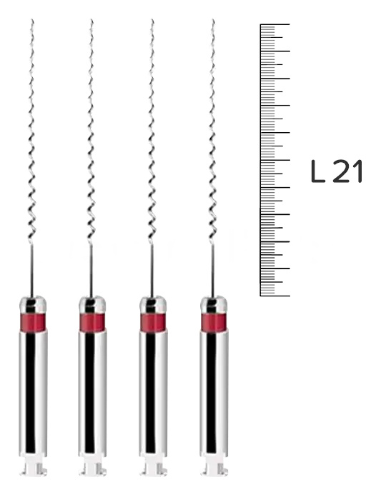 Каналонаполнитель №001(красные) 21мм (LENTULO)