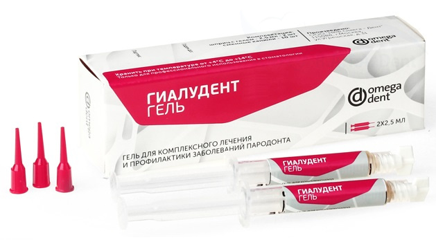 Гиалудент Гель №0-лечение заб-й пародонта 2х2,5мл