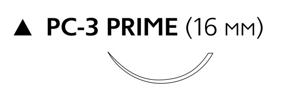 Prolene Пролен 5 0  (45см, игла режущая, 3 8 окр, 16мм, 24шт