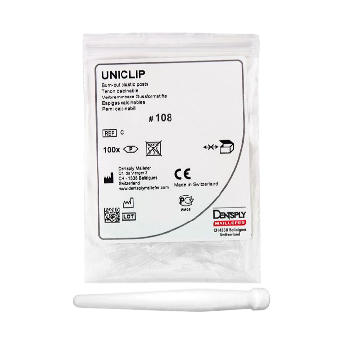 Uniclip 0,8 №108 (бел.) 100шт.Штифты б з