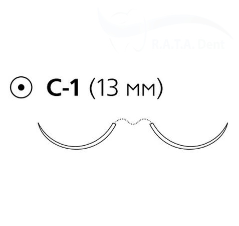 PDS II ПДС 2 (7 0) W9095T 45 см две иглы C-1 Хирургическая нить