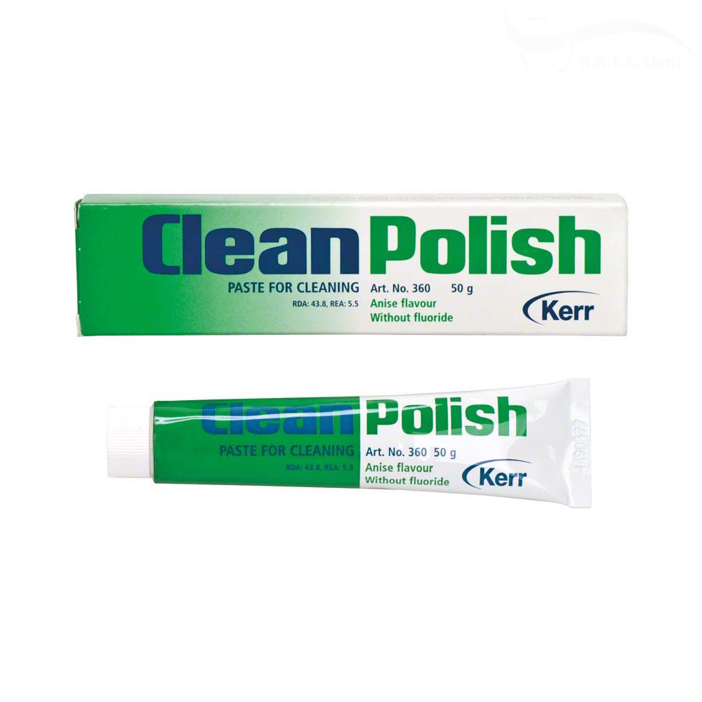 CLEAN POLISH паста для снятия налета, без фтора (50г.)