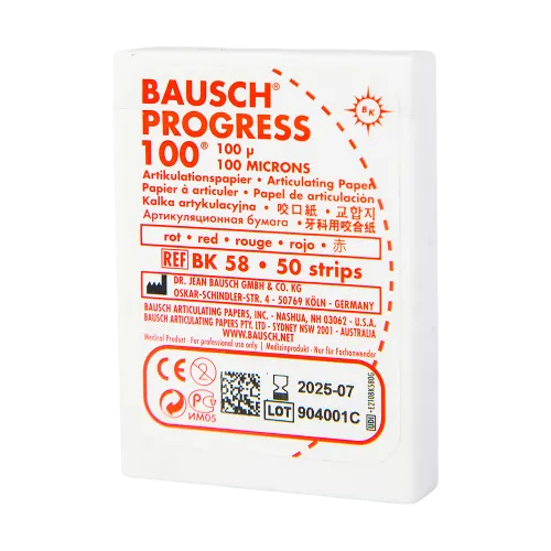 Bausch бумага BK58 (красная) 50шт,100мкм