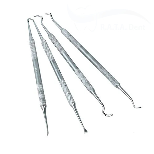 Комплект инструментов для снятия зубных отложений (нержавеющая сталь,  1 комплект)