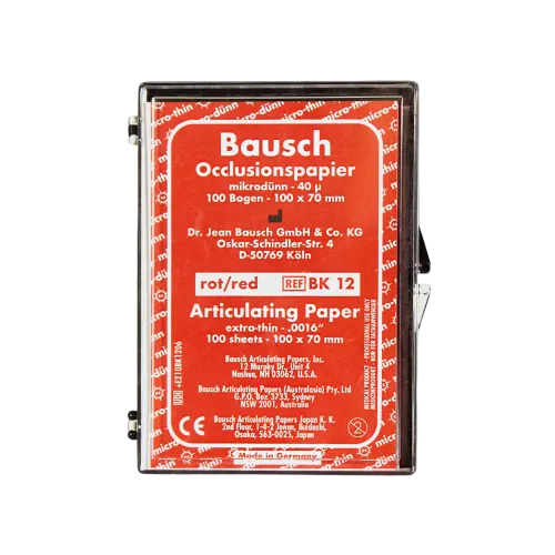 Bausch бумага BK12 дугообр.(красная),100шт,40мкм.