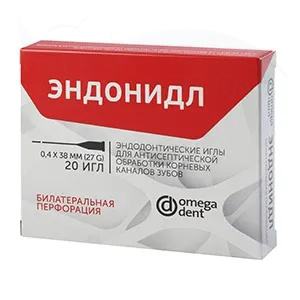 Иглы эндодонтические Эндонидл (0,4мм x 38мм 20шт) билатеральная перфорация