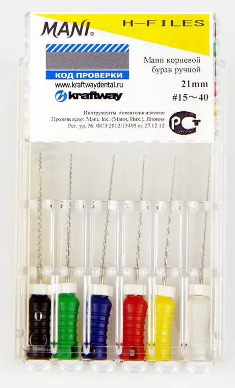H-FILE Mani 21мм №15-40