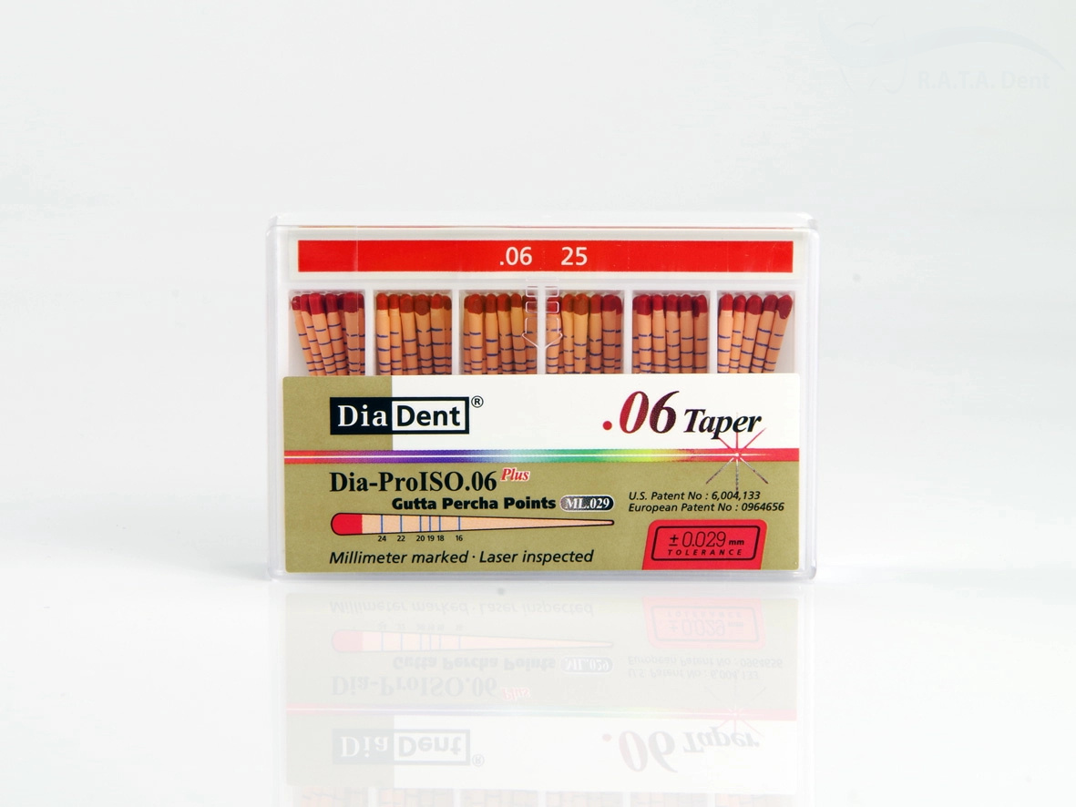 Абсорберы конусные DiaDent 0.6 №25 ММPP.06 (60шт)
