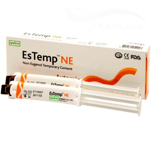EsTemp (10г.х2шпр) с эвгенола, временный цемент для фиксации