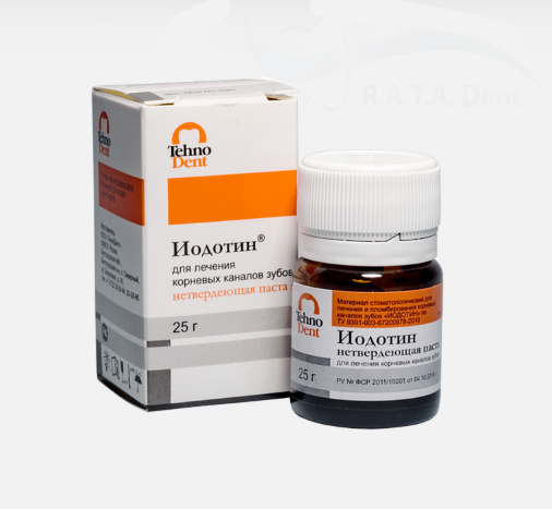 Иодотин нетвердеющая паста(25 гр.)