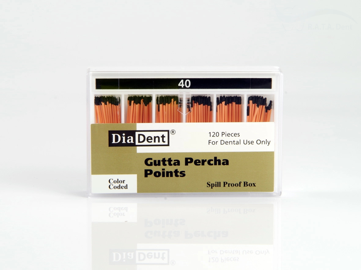 Гуттаперча DiaDent № 40 (120 шт)