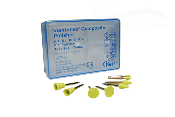 Identoflex Composite Polishers Пол. резинки для предварительной полировки диски (12шт.)желтые