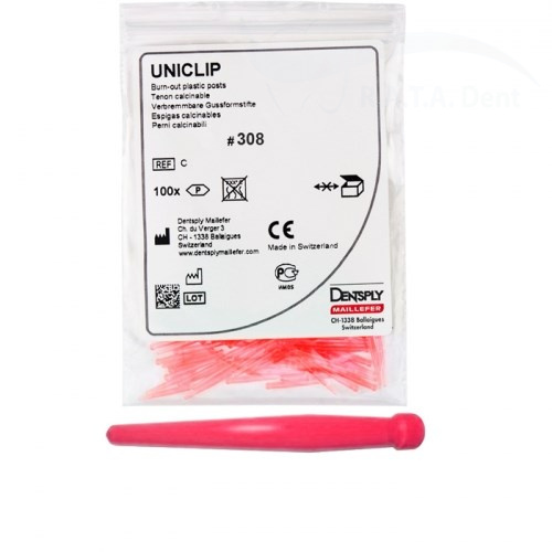 Uniclip 0,8 №308 (крас.) 100шт.