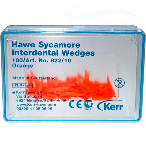 Клинья Kerr № 822 10 оранжевые (100 шт)