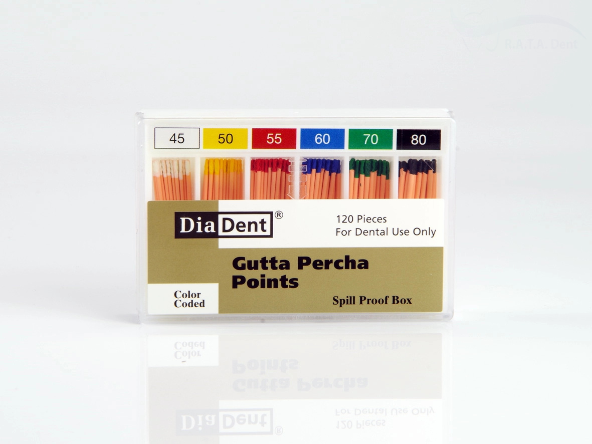 Гуттаперча DiaDent № 45-80 (120 шт)