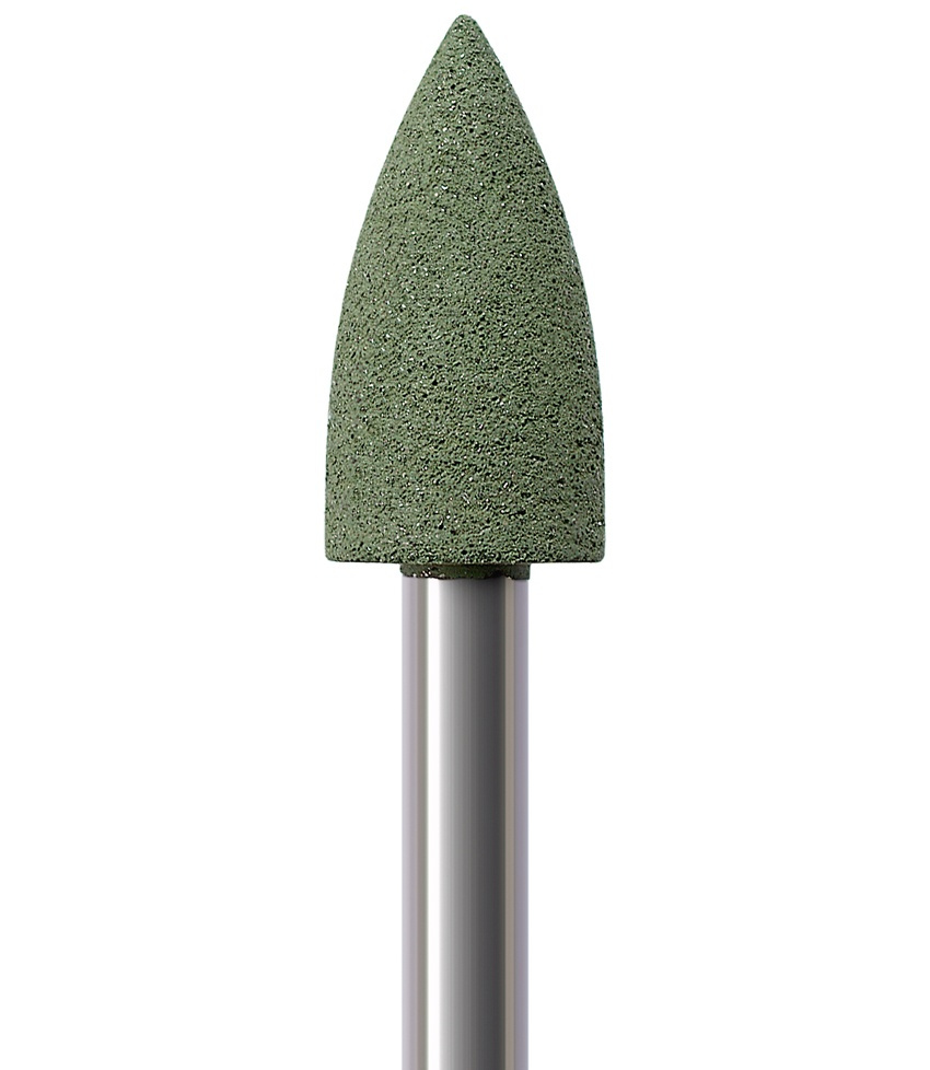 P332 RA (1шт.) Широкое пламя для предварительной полировки керамики зеленый CeraGlaze