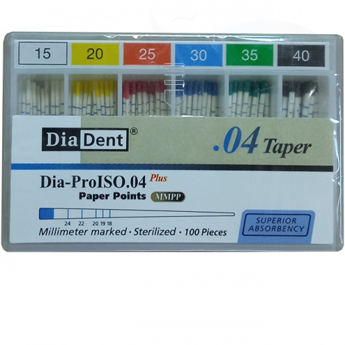 Абсорберы конусные DiaDent 0.4 №15-40 ММPP.04 (60шт)