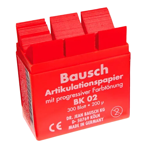 Bausch бумага BK02 прямая (красная) 300 шт,200 мкм