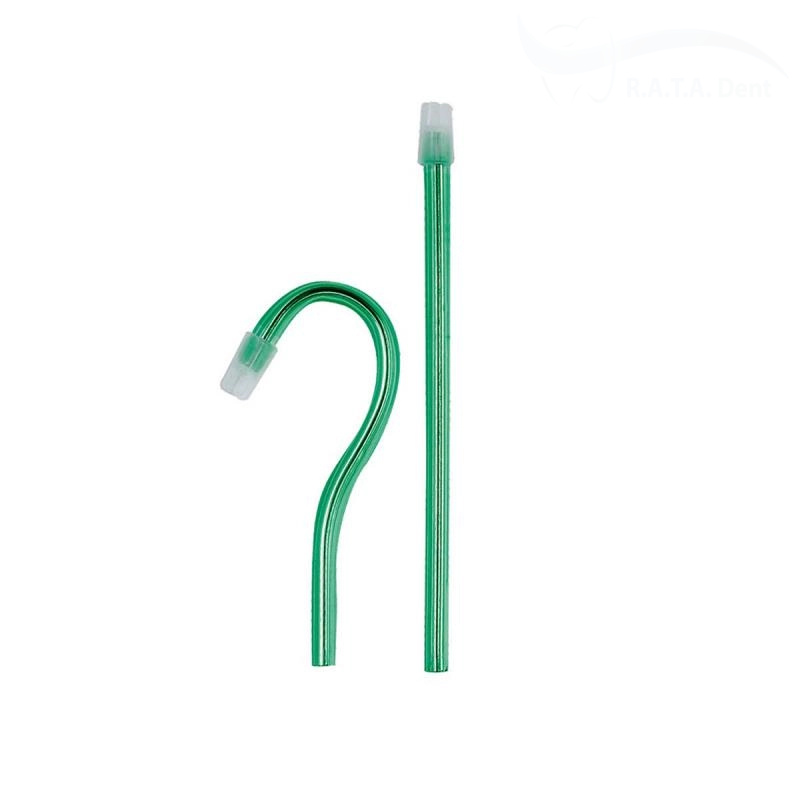 Слюноотсосы Dispodent 15см (100шт) Зеленые