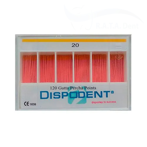 Гуттаперча Dispodent №20 (120шт)