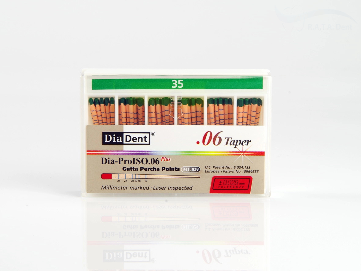 Гуттаперча конусная DiaDent 0.6 №35 ML.029.06 (60шт)