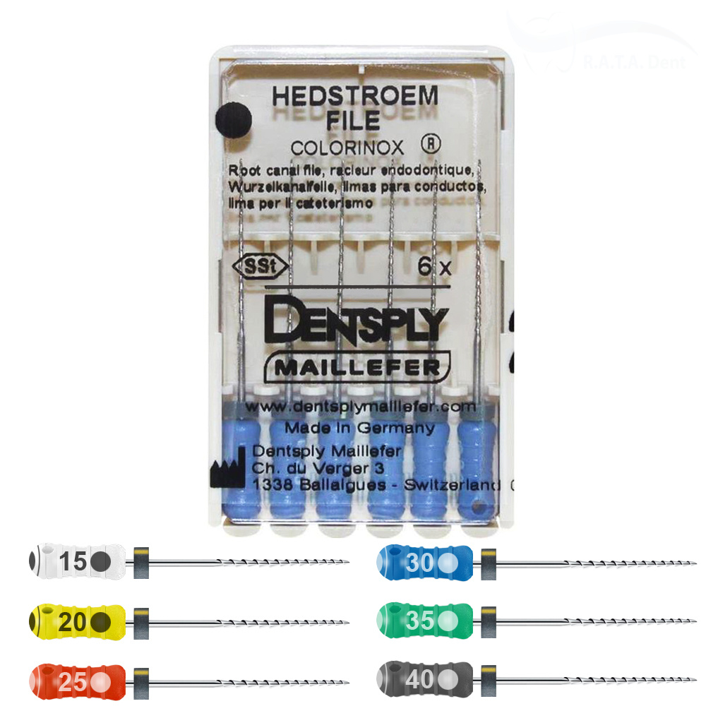 H-FILE Maillefer 25мм №15-40 (6шт)