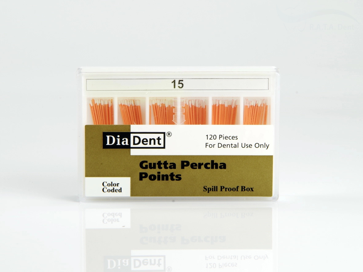 Гуттаперча DiaDent № 15 (120 шт)