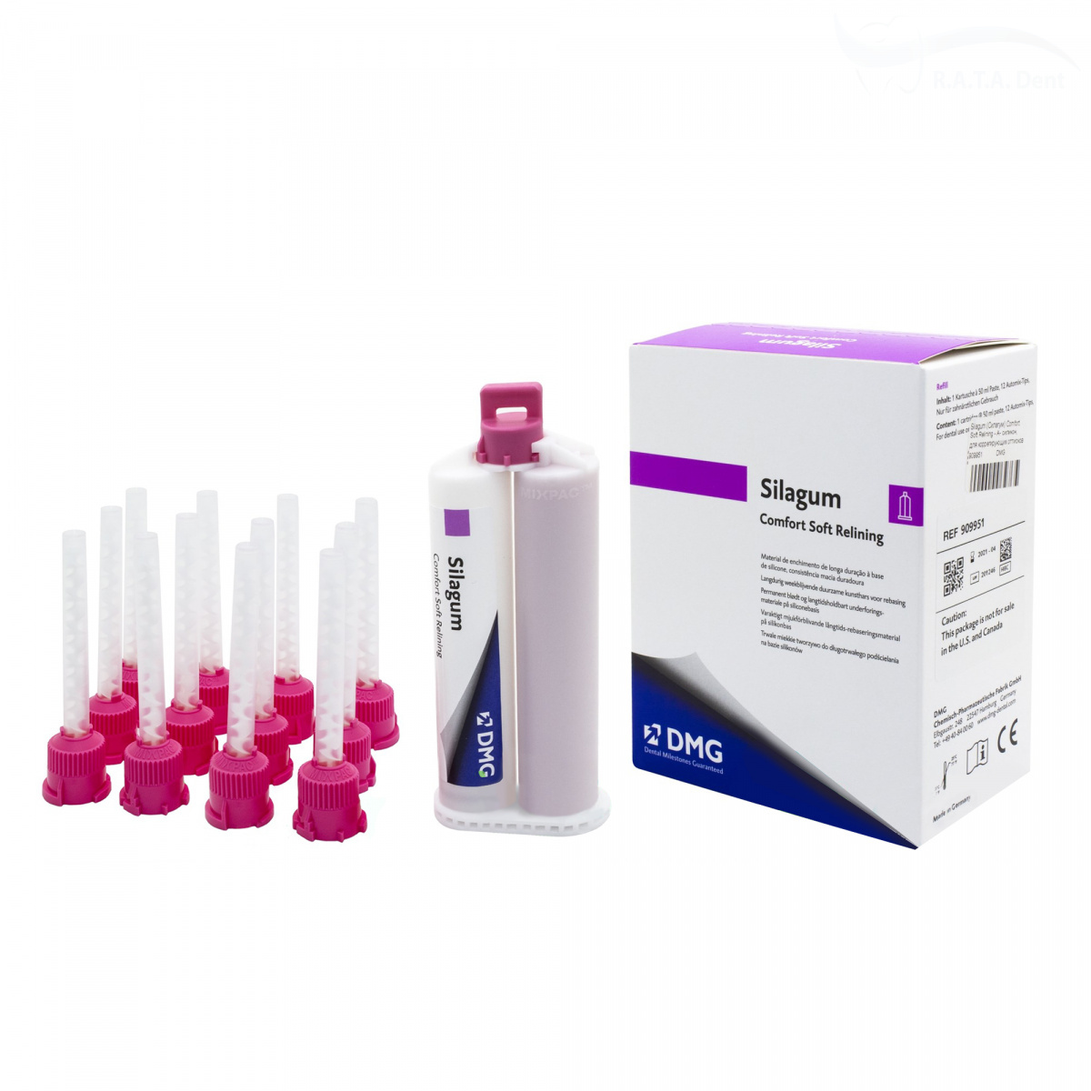 SILAGUM AV Comfort (50мл)– мягкая прокладка под съемный протез в картридже