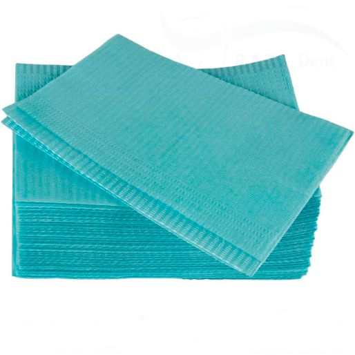 Салфетки нагрудные Кристидент 3-х слойные премиум интенсив (синий)