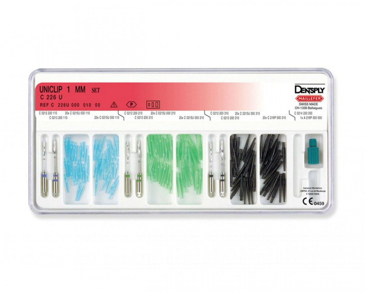 Uniclip 1,0-набор (120шт.+7инс.) Штифты б з