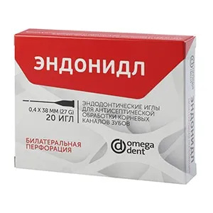 Иглы эндодонтические Эндонидл (0,4мм x 38мм 20шт) билатеральная перфорация