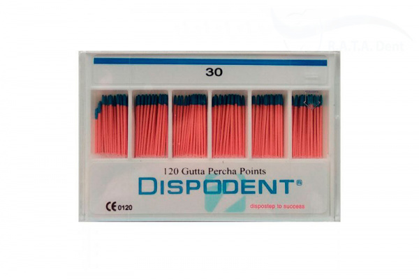 Гуттаперча Dispodent №30 (120шт)