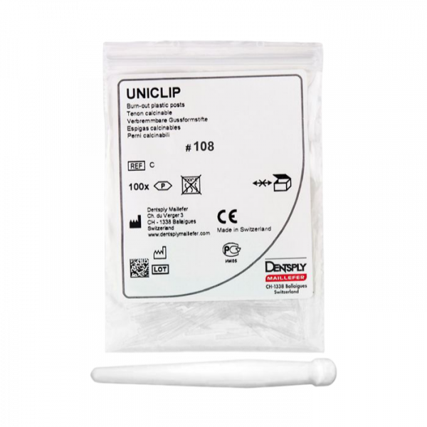Uniclip 0,8 №108 (бел.) 100шт.Штифты б з