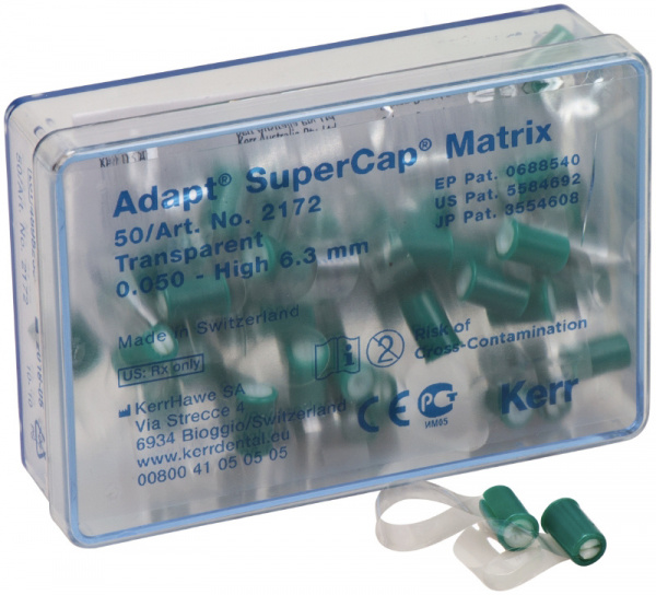 Матрицы  Adapt Super Cap Kerr - Прозрачная, 0.05, высота 6.3мм (50 шт.)