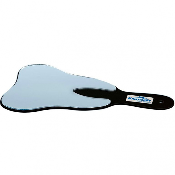 Зеркало пациента Кристидент в форме зуба 17Х14см (черный)