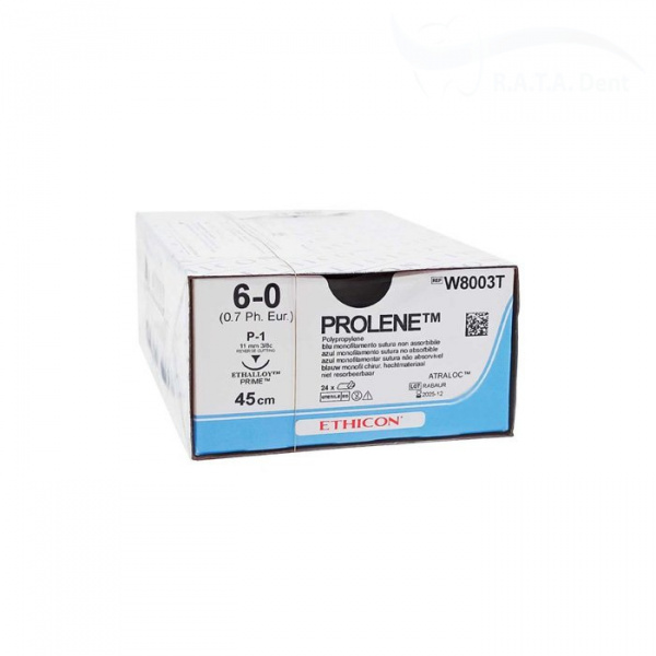 Prolene Пролен 6 0 (45см об.-реж.) 24 шт.