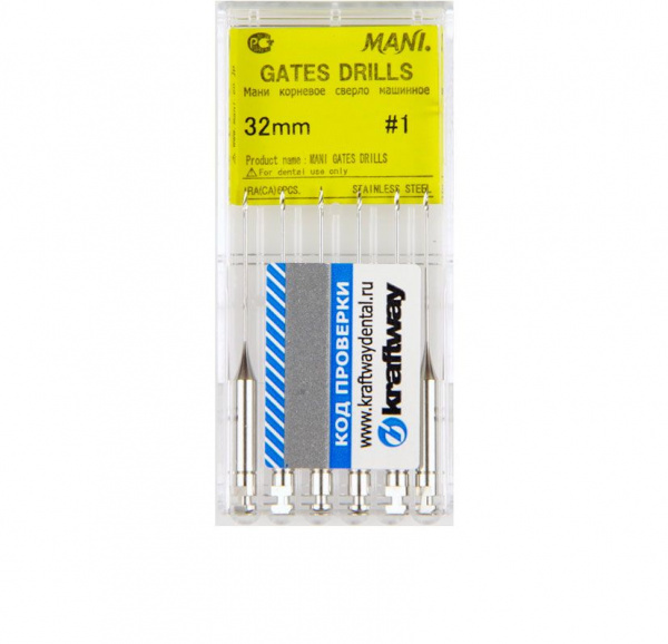 Gates drills 32 мм №1 MANI-сверла машинные
