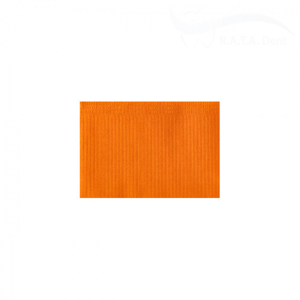 Салфетки нагрудные Кристидент 3-х слойные премиум интенсив (оранжевый)