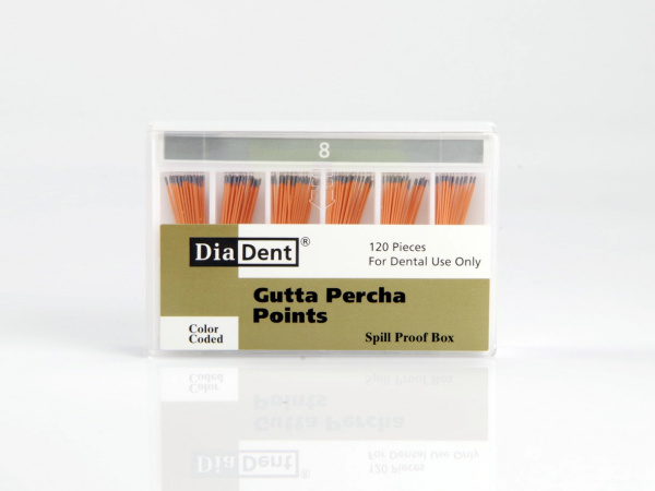 Гуттаперча DiaDent № 08 (120 шт)