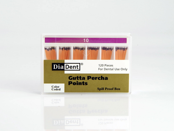 Гуттаперча DiaDent № 10 (120 шт)