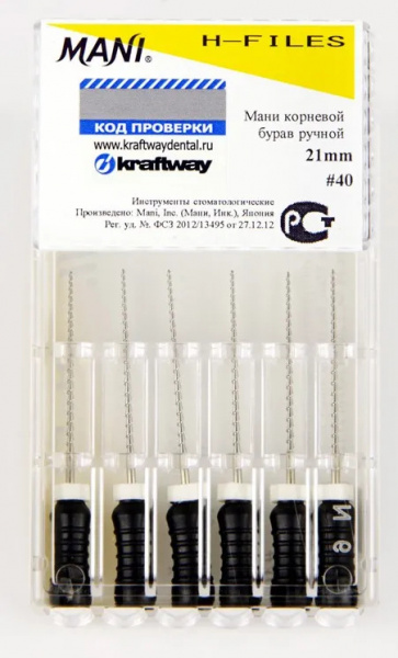 H-FILE Mani 21мм №40