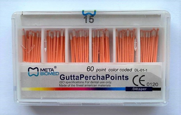 Гуттаперча  конусная 0.4 (60шт) №15