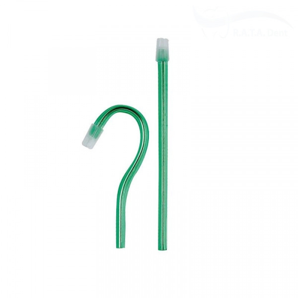 Слюноотсосы Dispodent 15см (100шт) Зеленые