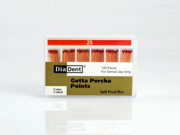 Гуттаперча DiaDent № 25 (120 шт)