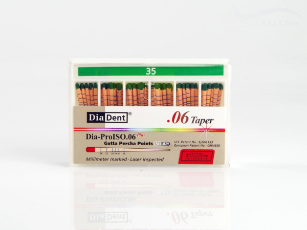 Гуттаперча конусная DiaDent 0.6 №35 ML.029.06 (60шт)