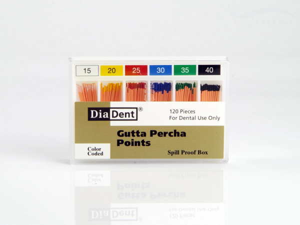 Гуттаперча DiaDent № 15-40 (120 шт)